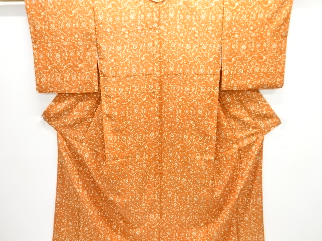 JAPANESE KIMONO / BUTTERFLY PATTERN KOMON HANATORI SARA KIMONO FOR SUM
